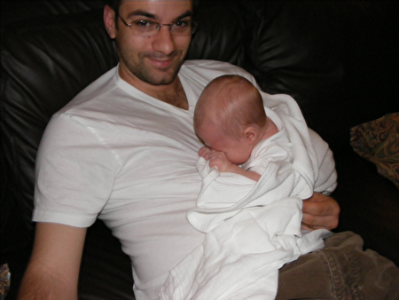 Daddy loves nap time with Reese